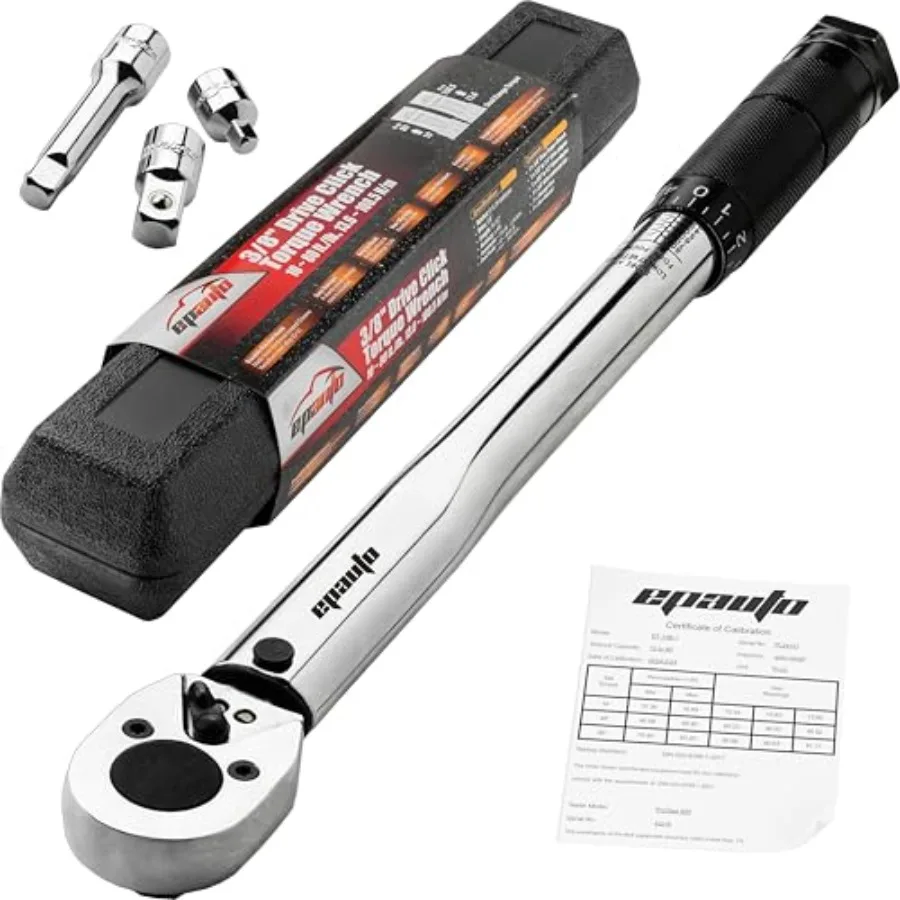 

Динамометрический ключ Click Torque 10-80 фунт-футов/13.6-108.5 Нм, 1.5" Wx1 Dx14.5 H