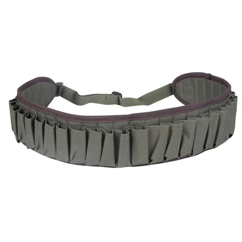 30 Rounds Tactical Shell Bandolier Belt 12/20 Gauge Ammo Holder Shotgun Bullet Belt Pouch Cartridge Waist Belt Bag for Hunting view 4