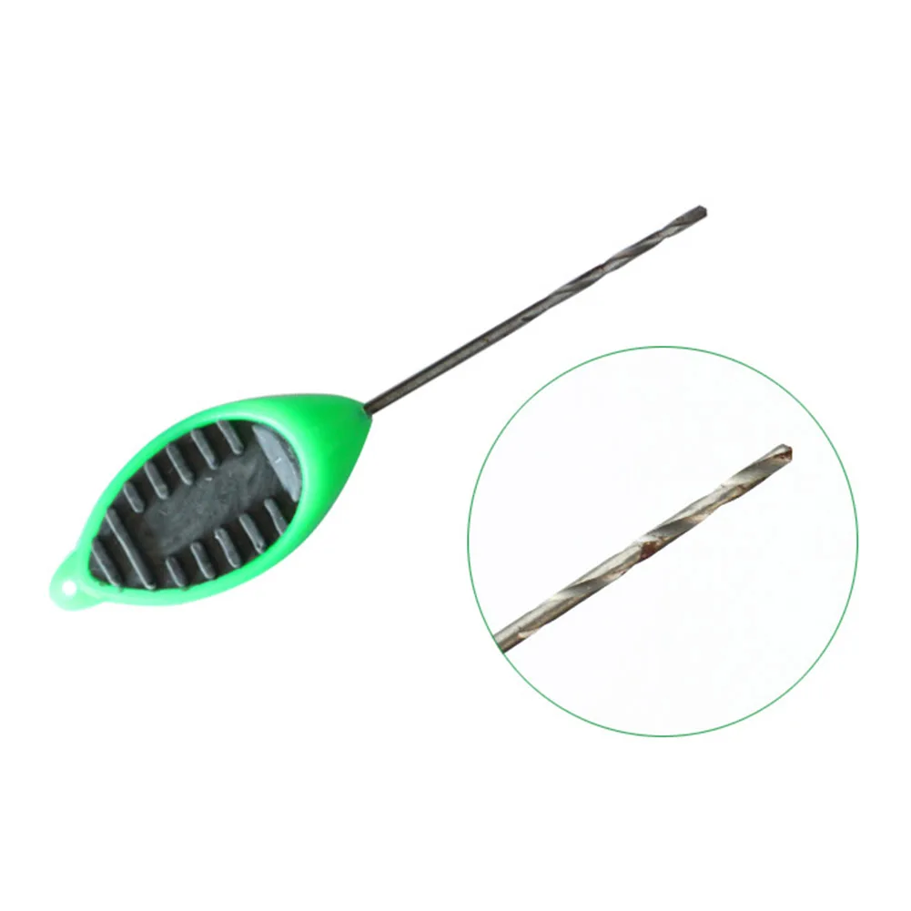 Outdoor Carp Fishing Terminal Tackle Drilling Needle Baiting Tool Crochet Hook Bait Tools Pill-shaped Fishing Knot Buckle Needle