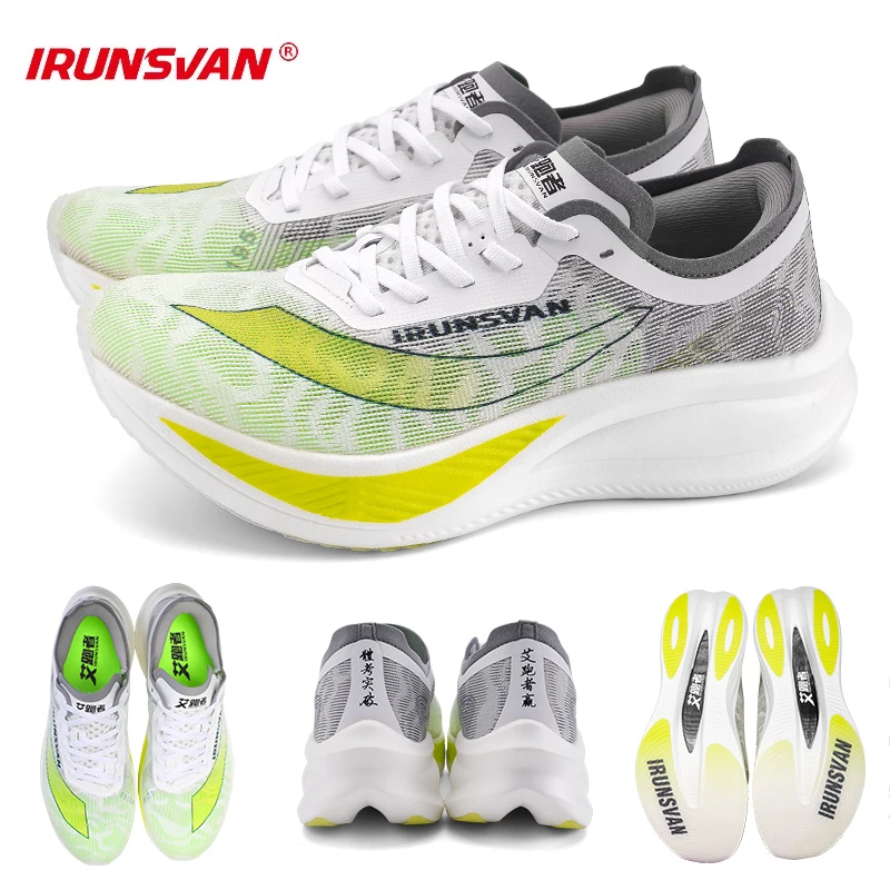 

IRUNSVAN Carbon Plate Marathon Running Racing Shoes Professional Stable Support Shock-relief Ultra-light Rebound Sneakers