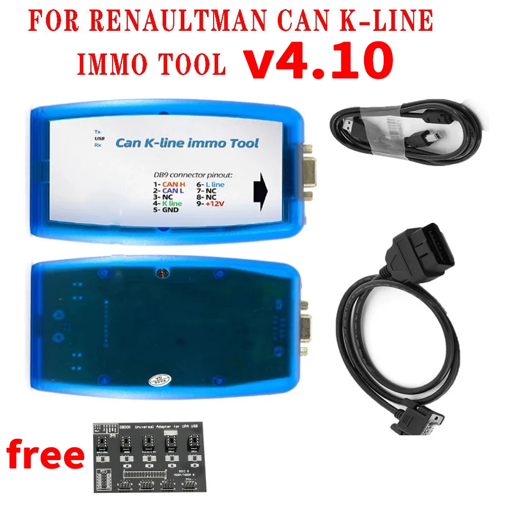 

V4.10 Auto ECU Programmer For Renaultman Can K-line Immo Tool for Renault C-AN K-line Immo Tool OBD2R W EEPROM