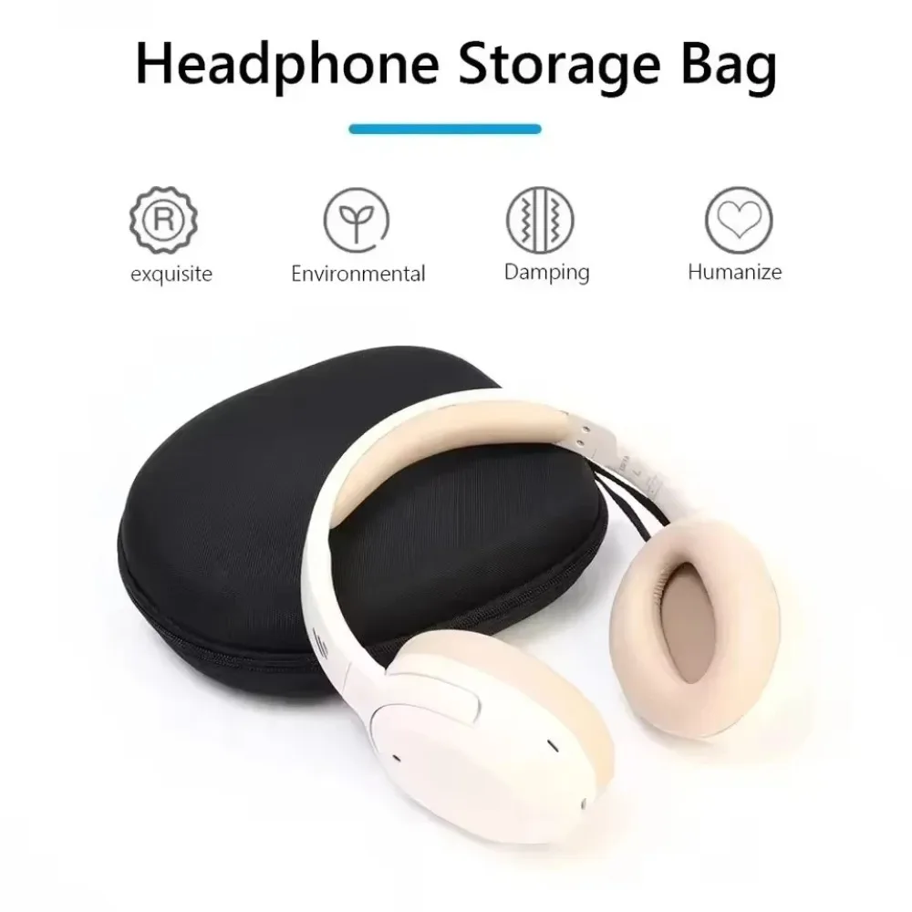 NEW EVA Carrying Headphone Case Headset Travel Bag for Sony MDR-ZX100 ZX110 ZX300 ZX310 ZX600 WH-CH 720N On-Ear Headphones Pouch image 3