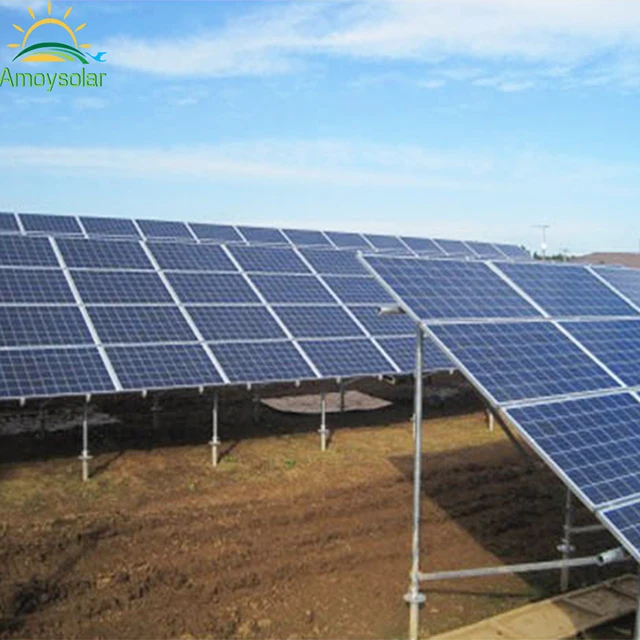 Amoy Ground Mounting System Aluminum Alloy Solar Mounting Structure Racking Systems XIAMEN CHINA Wind Load 60m/s Snow Load