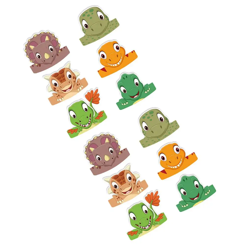 

6 Pcs Dinosaur Paper Hats Lightweight Comfortable Kids Birthday Party Hats Photo Props Reusable PARTY Favor Accessories