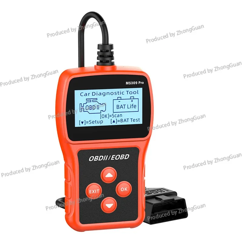 MS309PRO OBD Diagnostic Tool, Battery Detection, Car Code Reading Card, Car Detector OBD