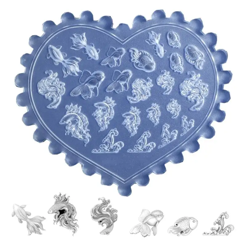 

9HJK Creative Art Sturdy Silicone Mould for Easy Pattern and Designs Creation