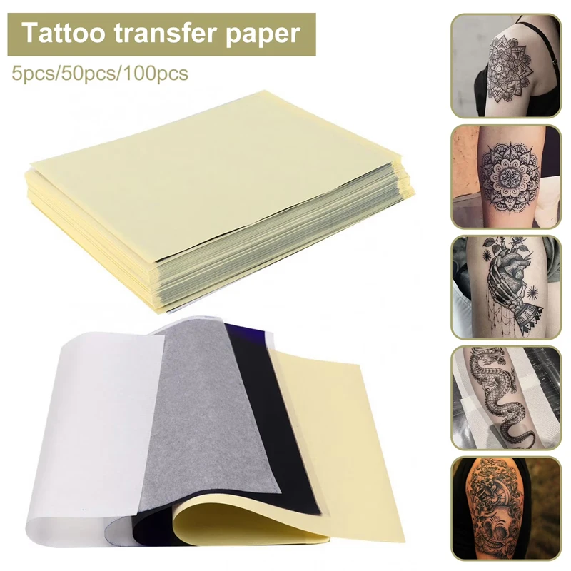 Tattoo Transfer Paper For Portable Thermal Printer A4 Tattoo Stencil Paper For DIY Arts & Crafts Stencil Transfer Thermal Paper