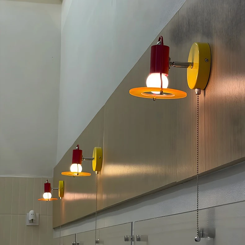 Novelty Colorful Wall Light Chain Switch Lovely Sconce