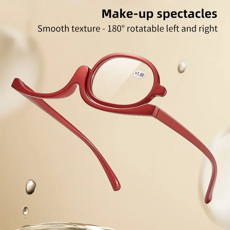 

Magnifier Eye Glasses Rotating Makeup Foldable Reading Glasses Anti Blue Light Presbyopic Eyeglasses Diopter +1.0+1.5 ...+4.0