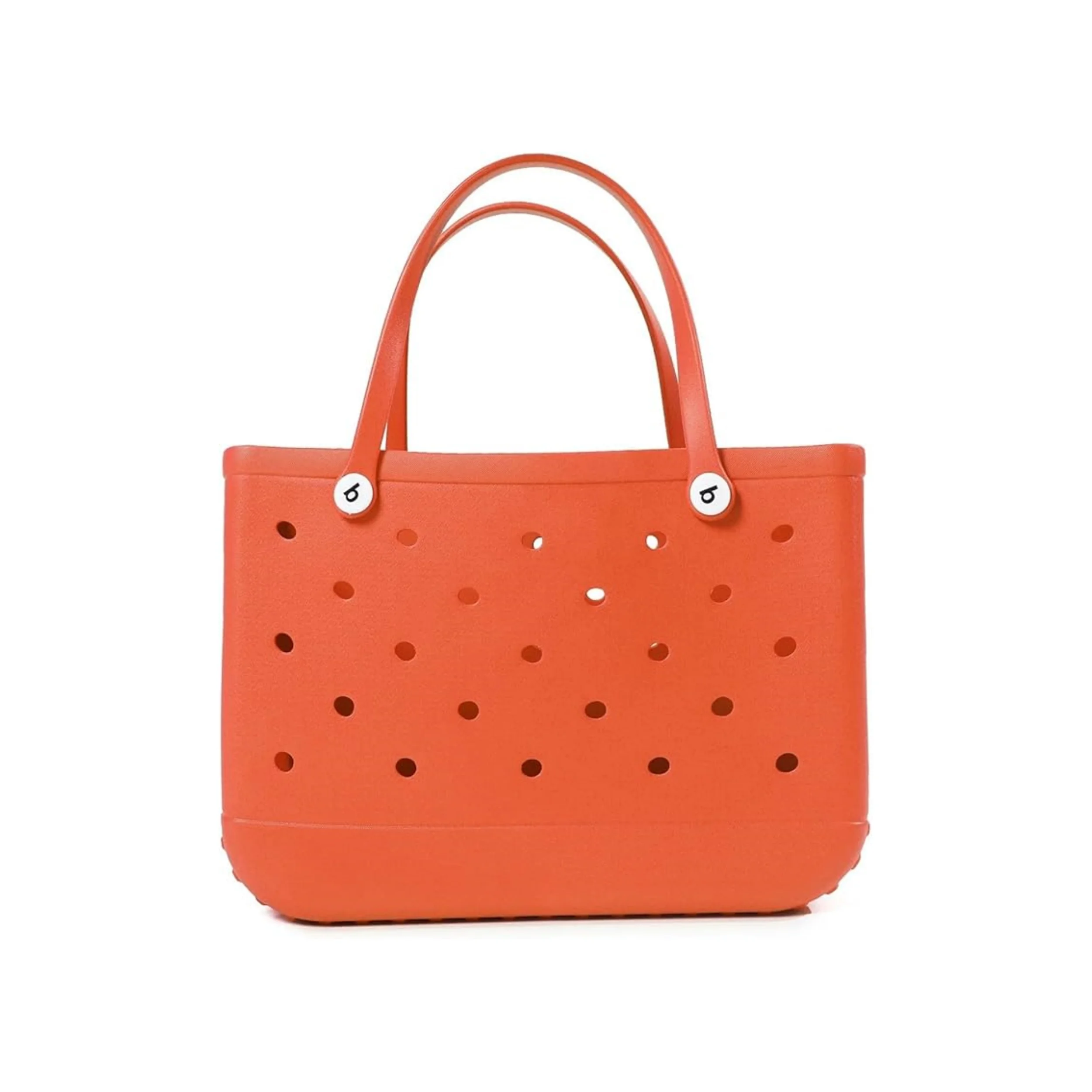 

Multicolor EVA Beach Tote Bag with 9 Random Charms, 7 Colors Optional, Waterproof Hollow Design for Travel