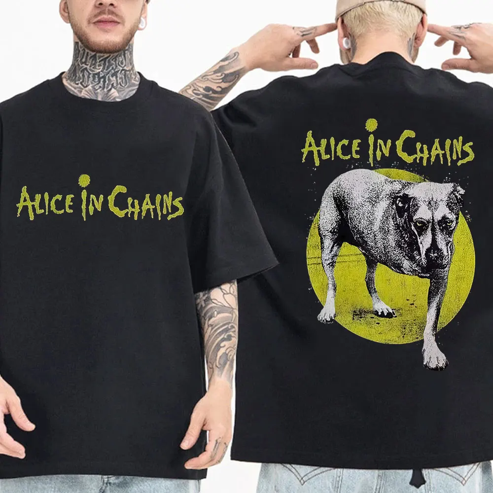 

Hot Sale Rock Band Alice in Chains Graphic T-shirt Men Women Classic Retro Gothic Punk T Shirts Male Fashion Oversized T-shirts