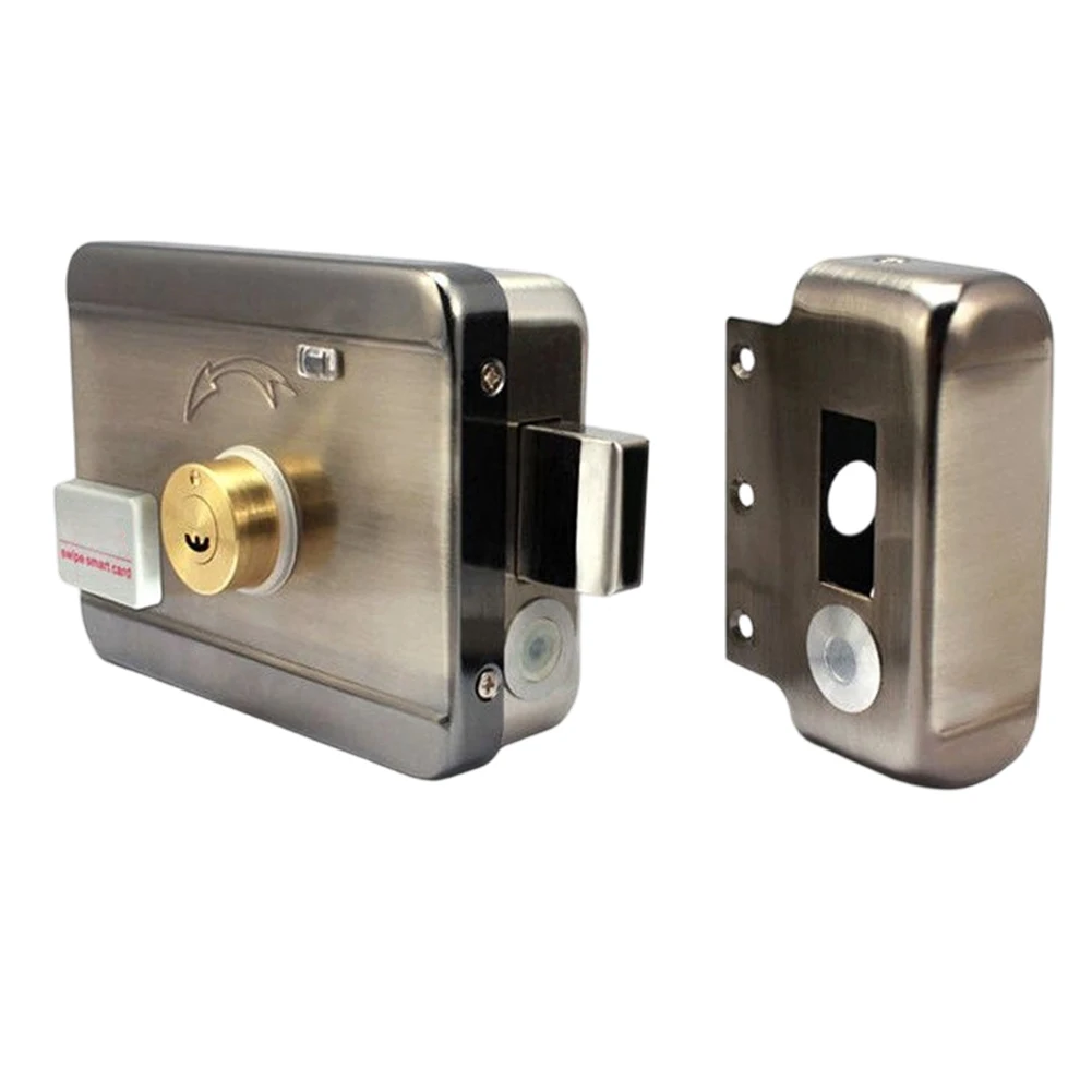 Card Swipe Enabled Remote Controlled Electric Door Lock for Residential For Rental Properties with Authorized ID