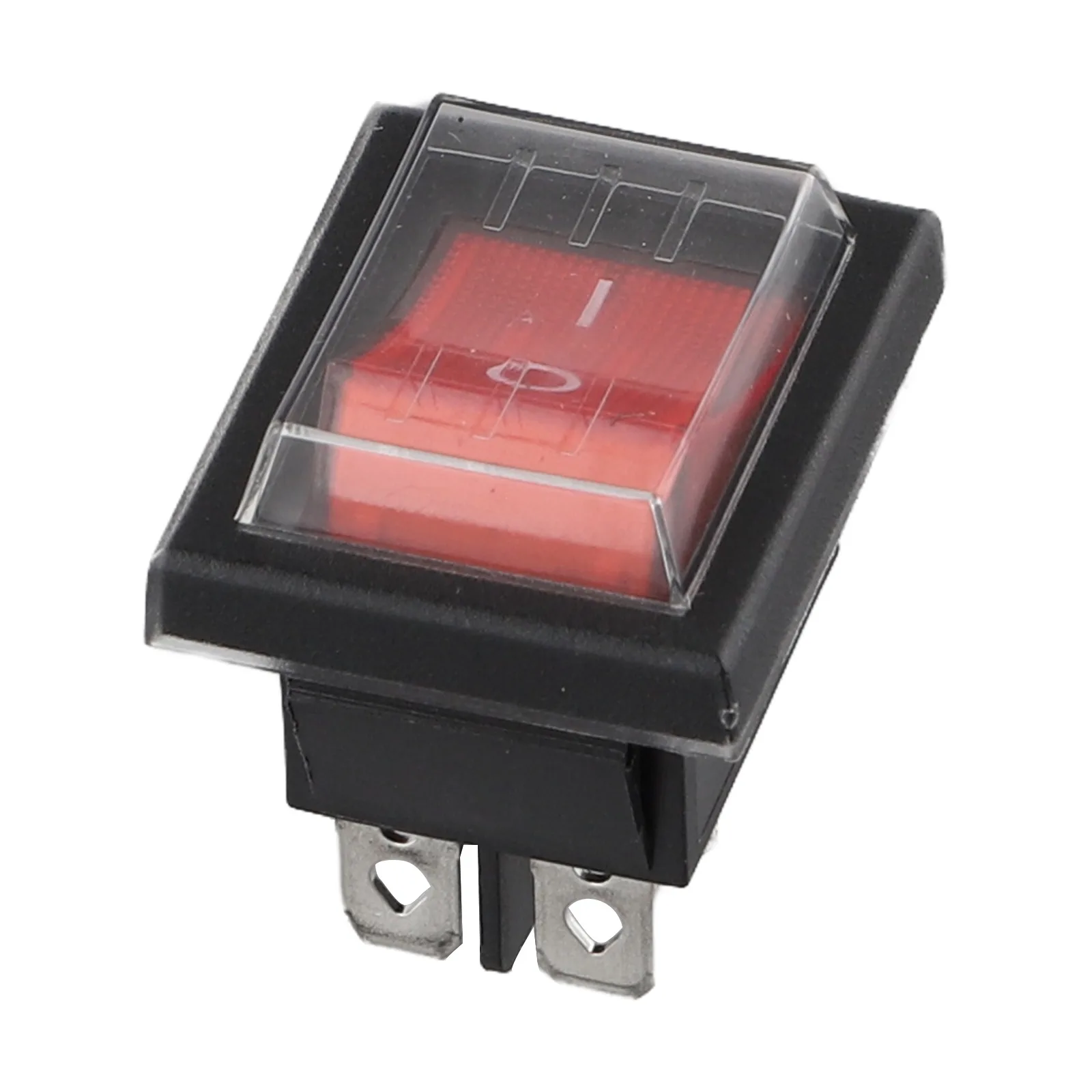 4-pin 2-speed Lighted Boat Switch High Current Double-position Machine Power Switch Rocker Switch With Waterproof Cover Device