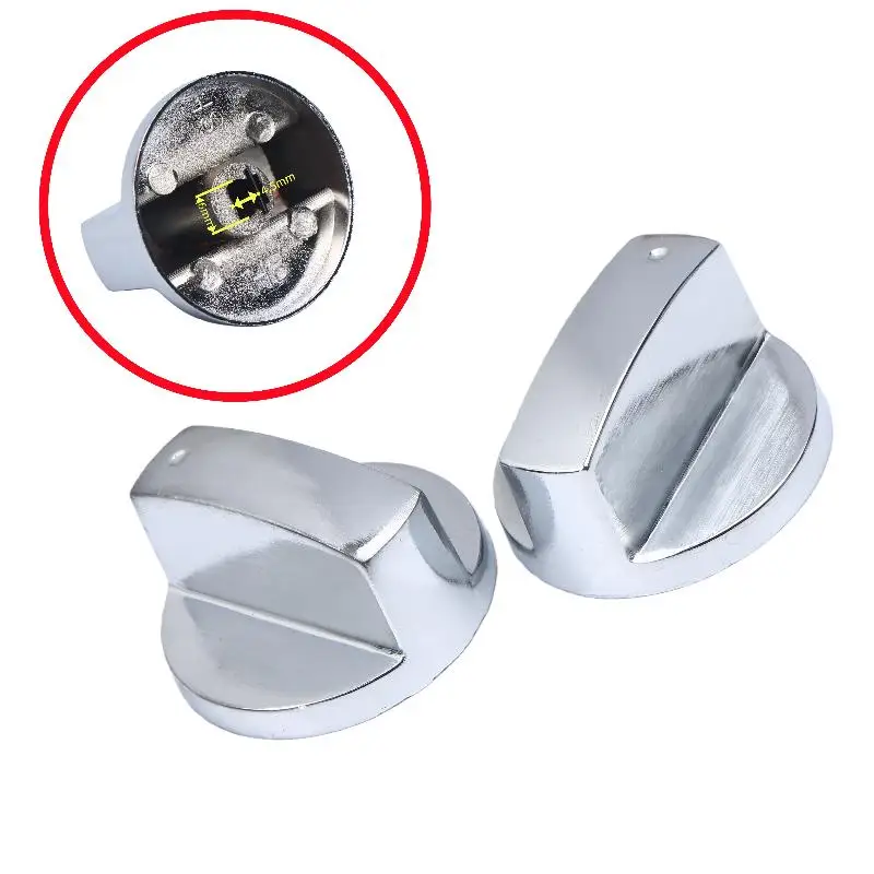 ✰✪2Pcs Cooker Oven Hob Control Knobs Switch 6mm Gas Stove Knobs Kitchen Cooker Gas Stove Cooktop Control Gas Stove Accessories
