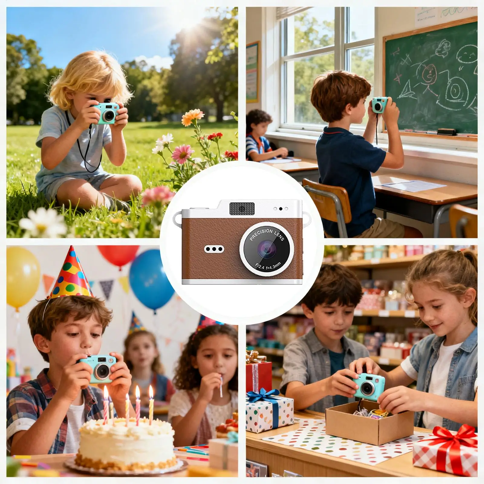 كاميرا الإبهام 1080P ألعاب ريترو كاميرا مسجل كلاسيكية مدمجة للمبتدئين البالغين والأطفال والأولاد والبنات أثناء السفر التقاط الصور يوميًا