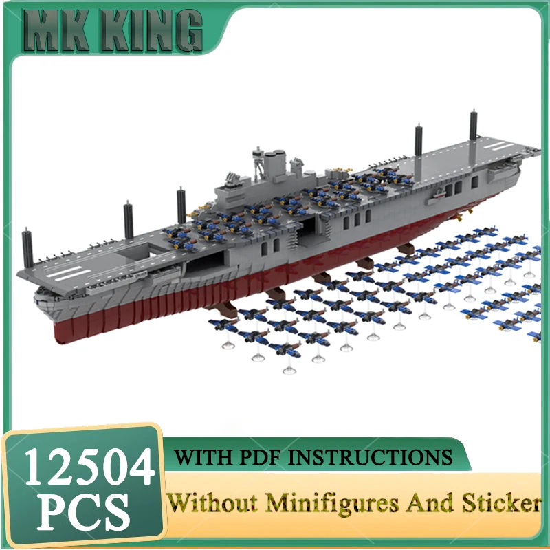 

Moc Building Bricks USS Intrepid Модель корабля Технология Модульные блоки Модель военного корабля Подарок Рождественские праздничные игрушки Наборы для самостоятельной сборки