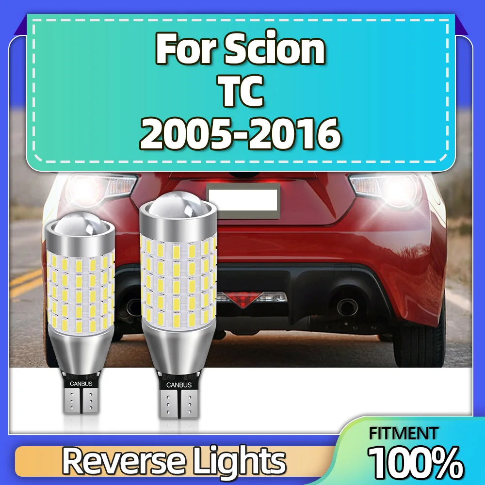 

2 шт., фонари заднего хода, 87SMD, 6000 К, для Scion TC 2005 2016