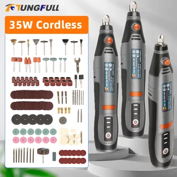 35w recarregável furadeira elétrica usb sem fio ferramenta rotativa diy mini broca caneta de gravura para jóias metal dremel ferramentas 8500r-21000