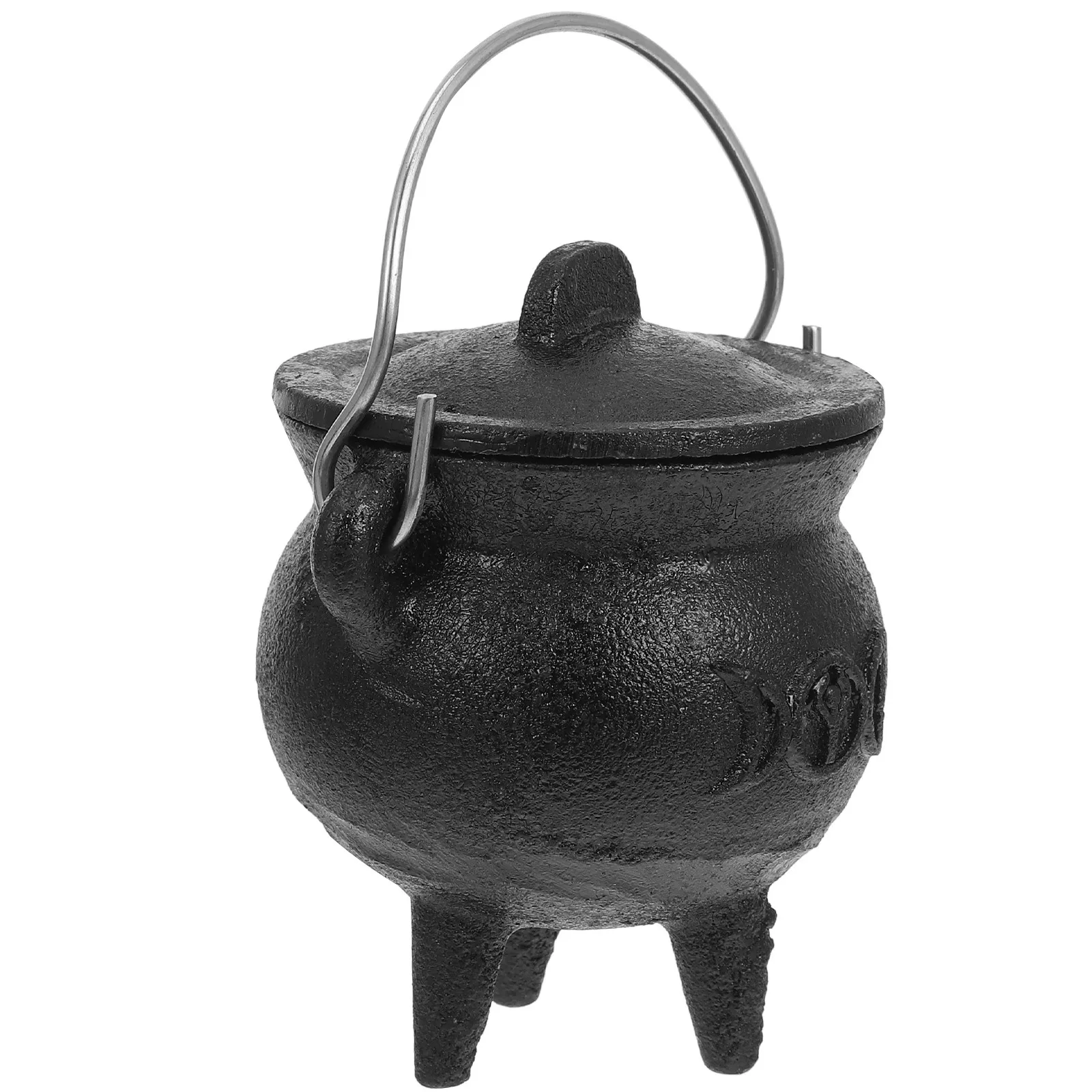 

Mini Iron Witch Pot Style Cauldron for Spooky Party Indoor Outdoor Festival Setup Ritual Ambiance Enhancer Cast Iron