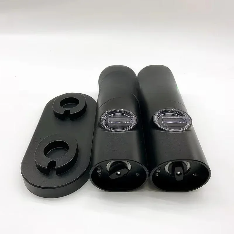 Battery Powered Electric Spice Grinder Plastic Automatic Salt and Pepper Grinder with Light Emitting Diode