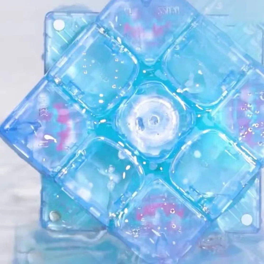 Gan13 Maglev Youlan إصدار محدود المكعب السحري صغير شفاف أزرق شفاف 3x3x3 GAN13 Maglev Coloré مكعب قابل للجمع