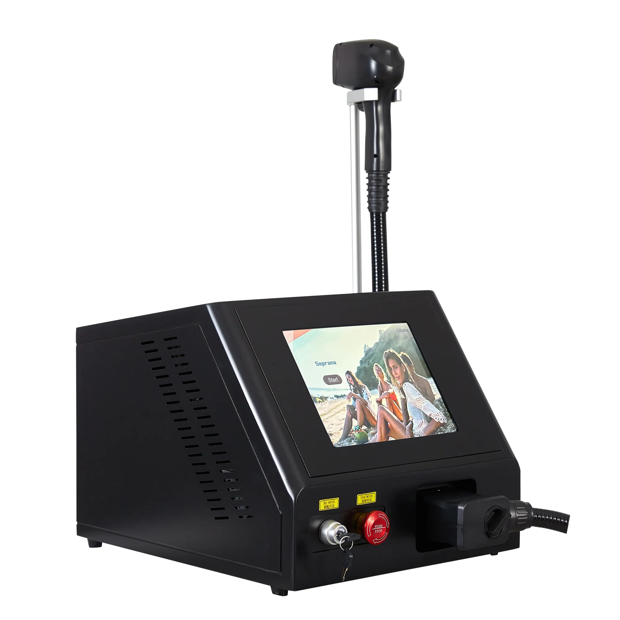 808 제모 레이저 다이오드 기계 4000W 얼굴 무통 제모 기계 3파장 공장 가격