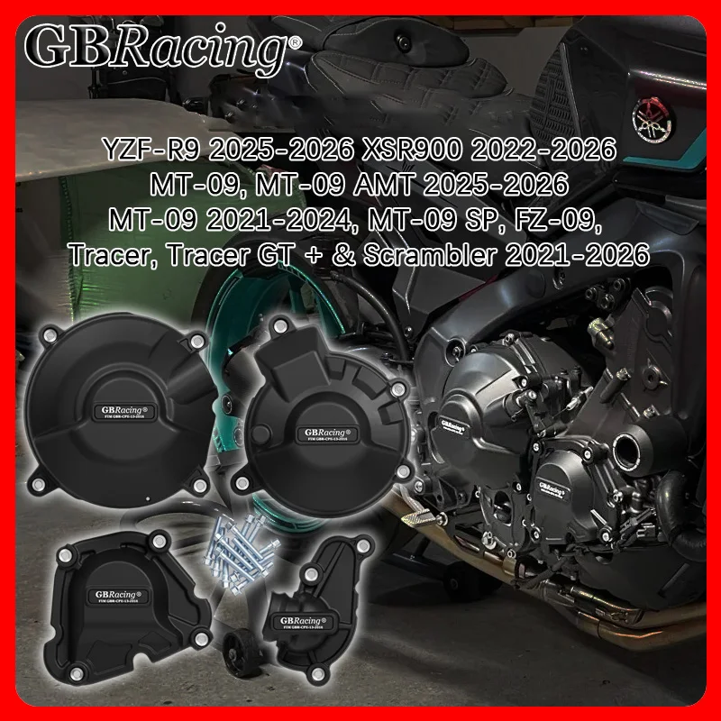 

MT09 Motorcycle Engine Protective Cover For XSR900 2022-2026&MT-09, MT-09 SP, FZ-09, Tracer&Scrambler 2021-2026 Gbracing