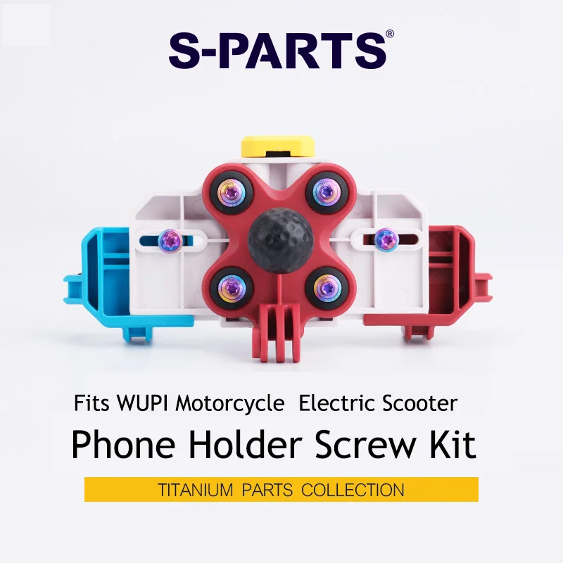 

One Set S-PARTS Titanium Alloy Screw Kit for Phone Holder Compatible with WUPI Motorcycles and Electric Bikes