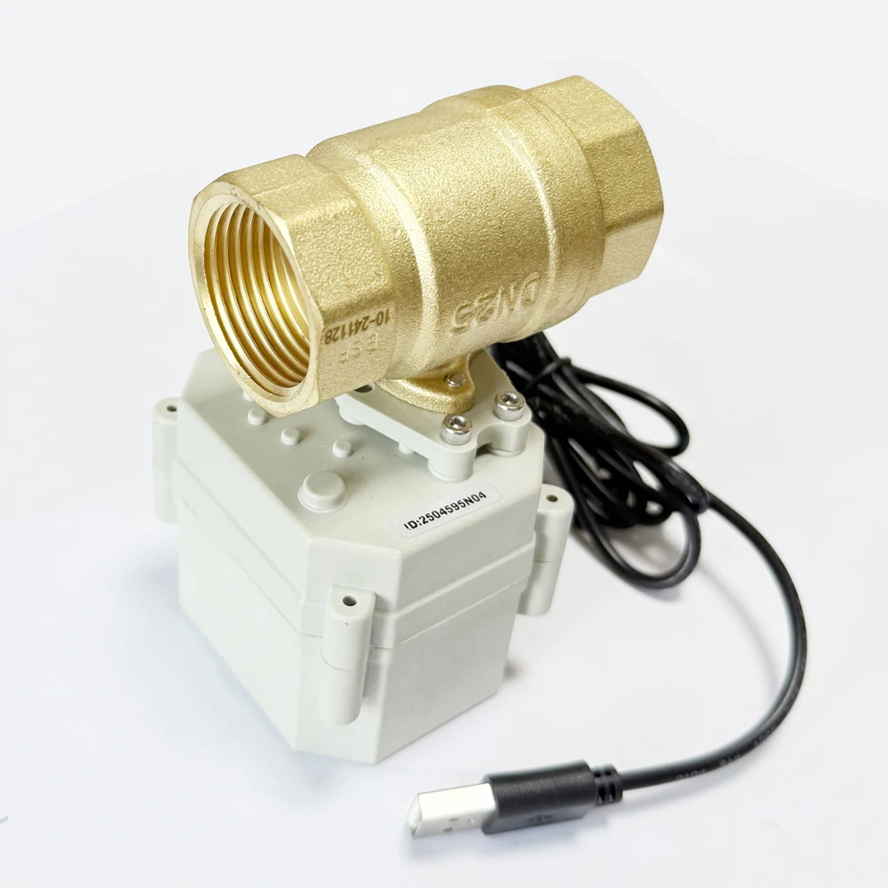 Intelligent Wifi Control Motorized Valve DN25 , IP67, CE 1 inch wireless control Valve with timer control, percentage setting