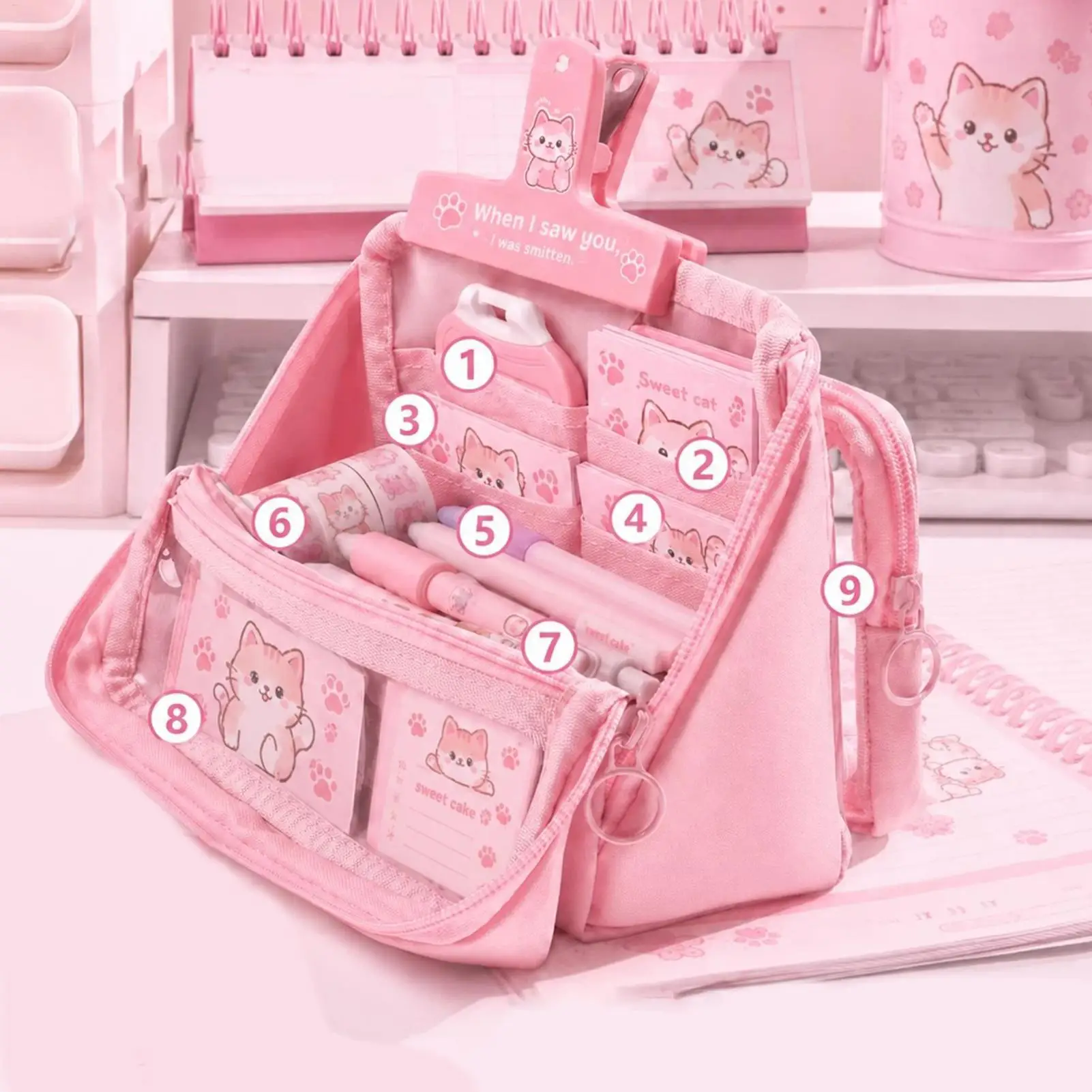 set-di-astucci-con-design-estetico-a-forma-di-gatto-grande-capacita-per-bambini-ideale-per-appunti-in-classe-studio-quotidiano-lezioni-di-arte-esami-e-viaggi