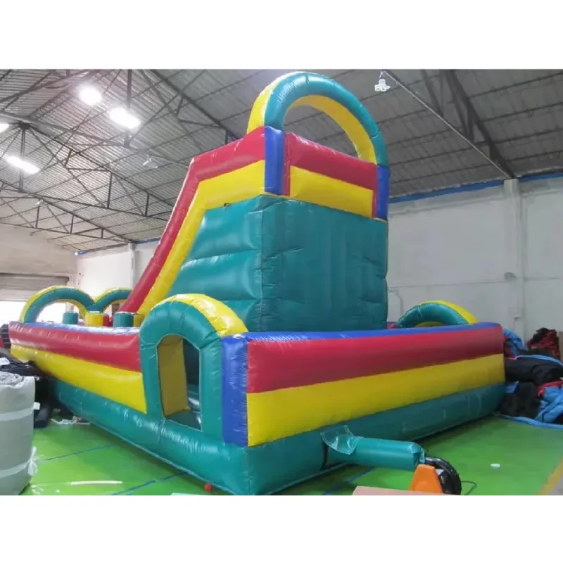 Blow up Kids Adult Bounce House Air Slide Inflatable Obstacle Course