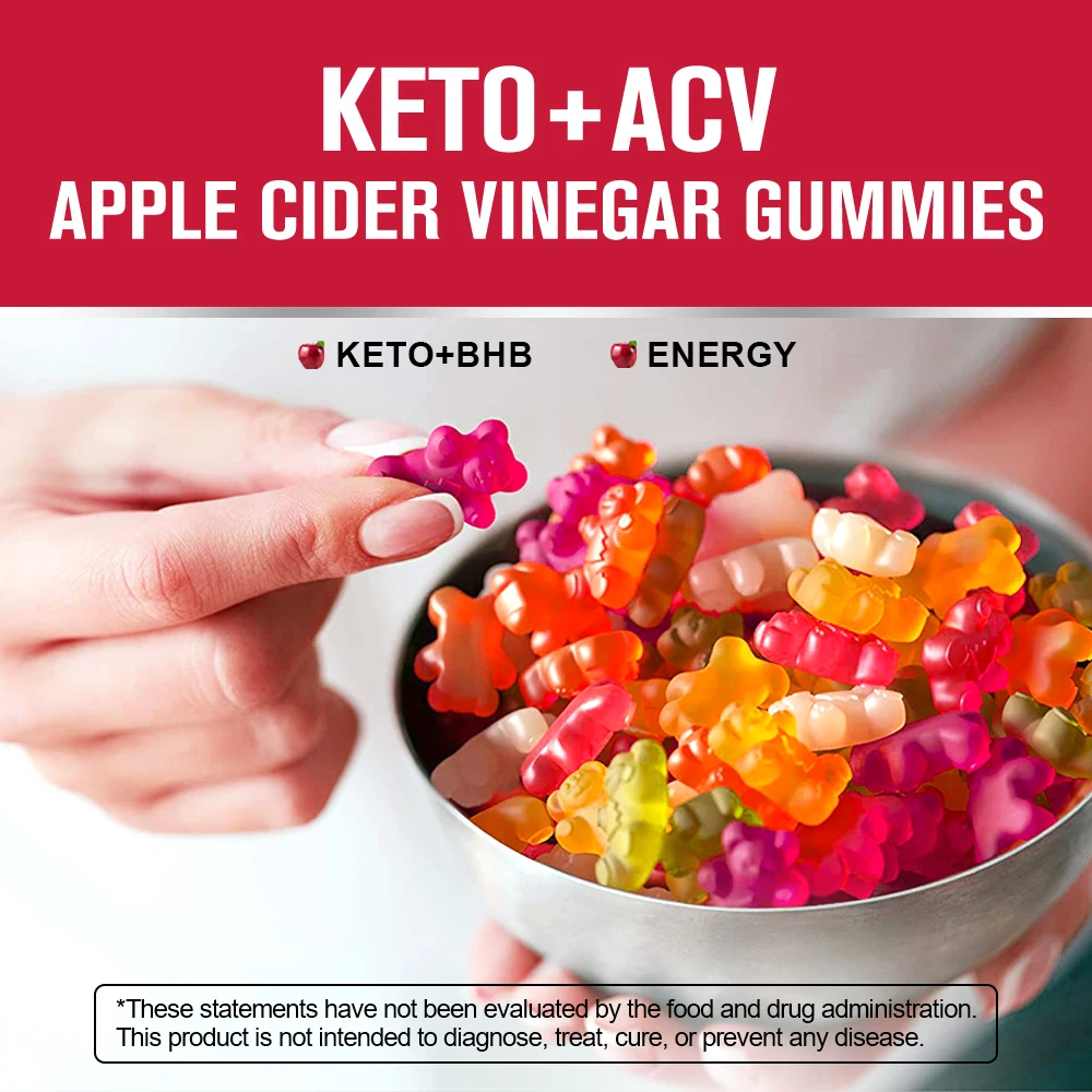 Като для похудения, яблочный уксус, жевательные конфеты, добавка для похудения, снижения тревоги и снижения стресса, иммунитетная система