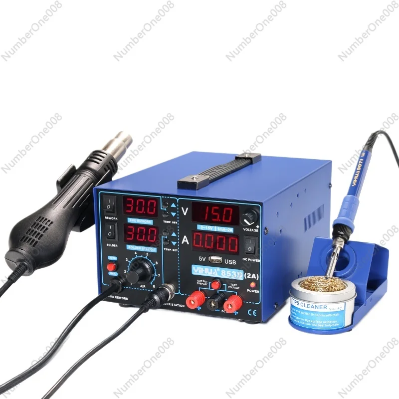 2A with USB Rework Station Welding Hot Air Rework Station 3 in 1 220V/110V 33*27*21CM