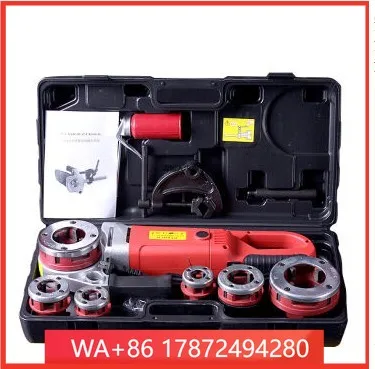 Industrial Gr Por Mini Ratchet Pipe Th Kit with Pipe ise Cutter Tripod Chain Stand & Tap Dies