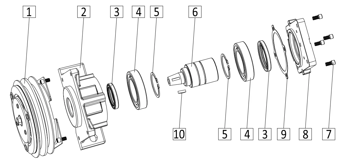 Sprzęgło elektromagnetyczne 12V KRS30901