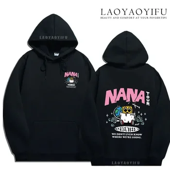 Sweat à Capuche Harajuku,Streetwear Décontracté,noir Et Blanc,pour