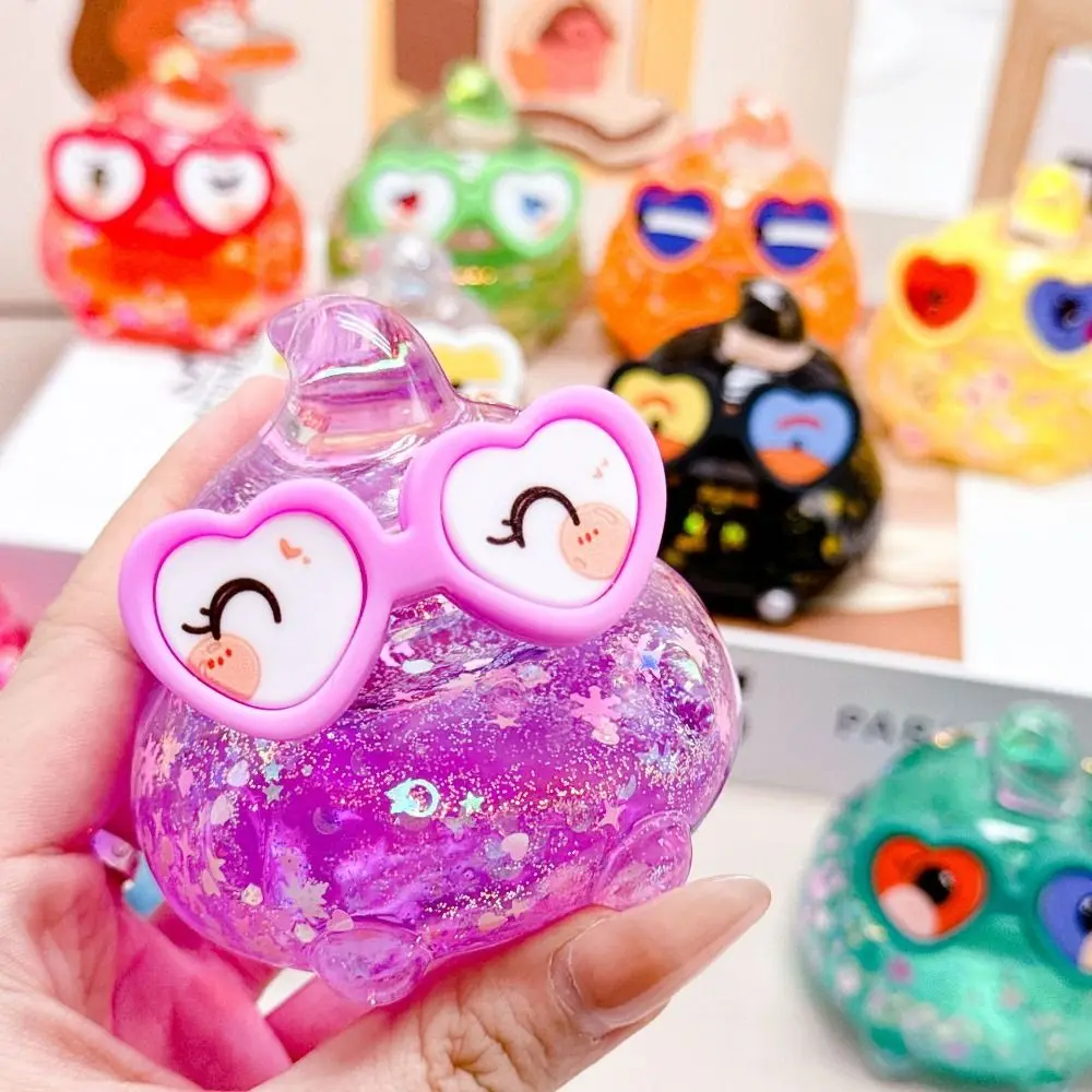 Shiny Candy Color Poop Dolls Cute Sparkling Jewelry Doll Desktop Ornaments Mini Kawaii Cartoon Poop Model Toy Couple Gifts