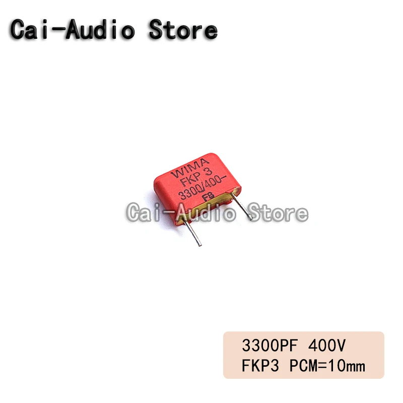 2PCS/5PCS/10PCS/Lot Germany WIMA FKP3 400V 3300PF 400V332 3.3NF Film Capacitor 400V3300PF 332 400V3.3NF Pitch10mm FKP3G013303D00