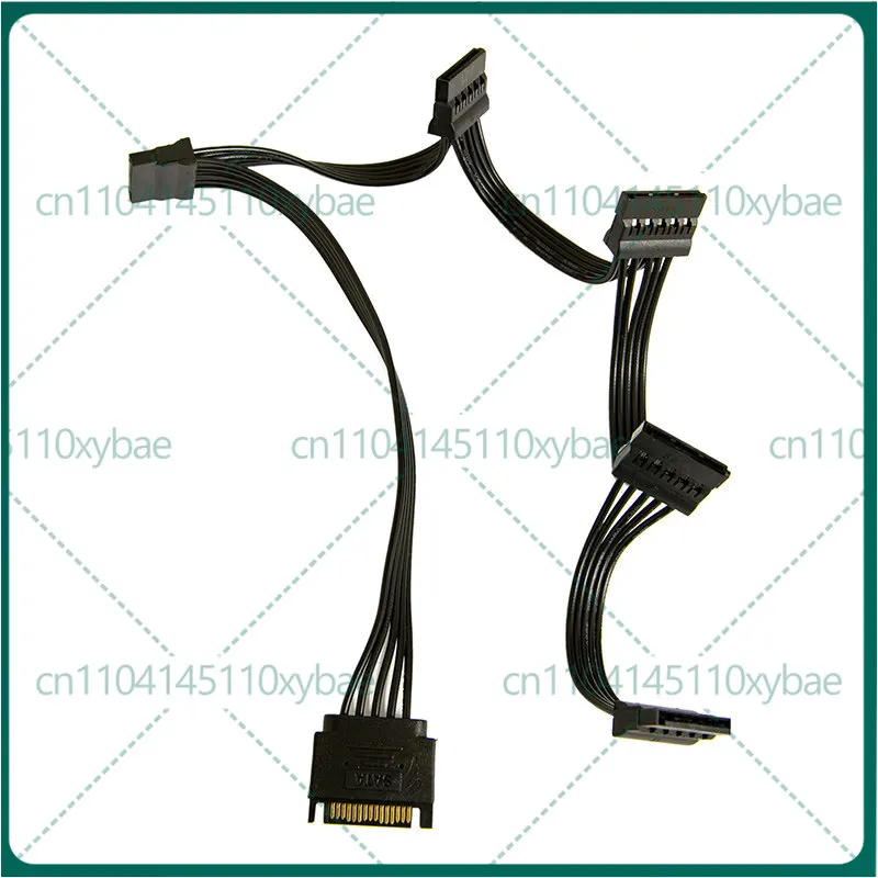 New For 1 minute 5 SATA power cord SSD power extension cable One to five 15P serial power supply cable