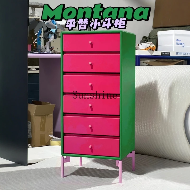 Simple five-bucket large locker storage wall drawer cabinet