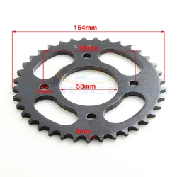 420 37T Motorcycle Chain Sprockets Rear Back Sprocket Cog For 110cc 125cc 140cc Dirt Pit Bike