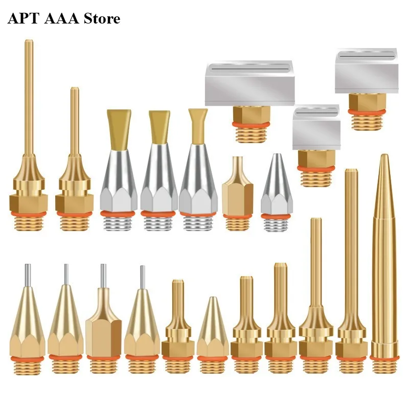 Full-size hot-melt glue gun nozzle, made of pure copper; silicone gun for 11mm glue sticks, with built-in leak-proof steel balls