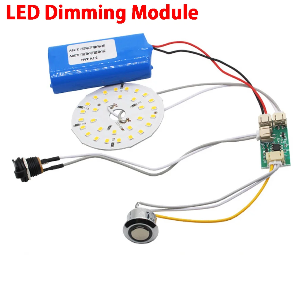 1pcs Type-c Led Touch Small Night Lamp USB 3.7V Lithium Battery Charger Module Charging Board  Monochrome bicolor Connector
