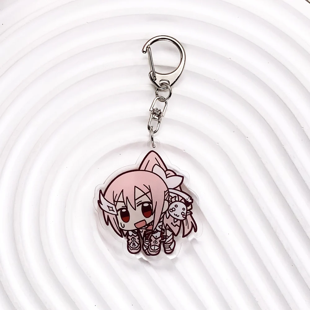 شخصيات أنيمي يوكي يونا هي بطل العصرية سلسلة مفاتيح مصنوعة من الأكريليك اكسسوارات حقيبة سحرية على ظهره قلادة كيرينغ هدايا للأصدقاء #3
