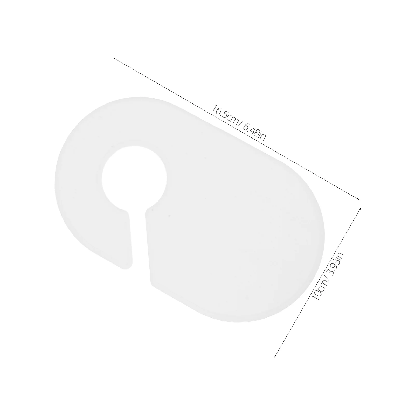 10 szt. Przegródek do szafy na ubrania do zawieszenia, kompaktowe plastikowe przegródki do szafy, łatwe w montażu, separatory rozmiarów ubrań do domu