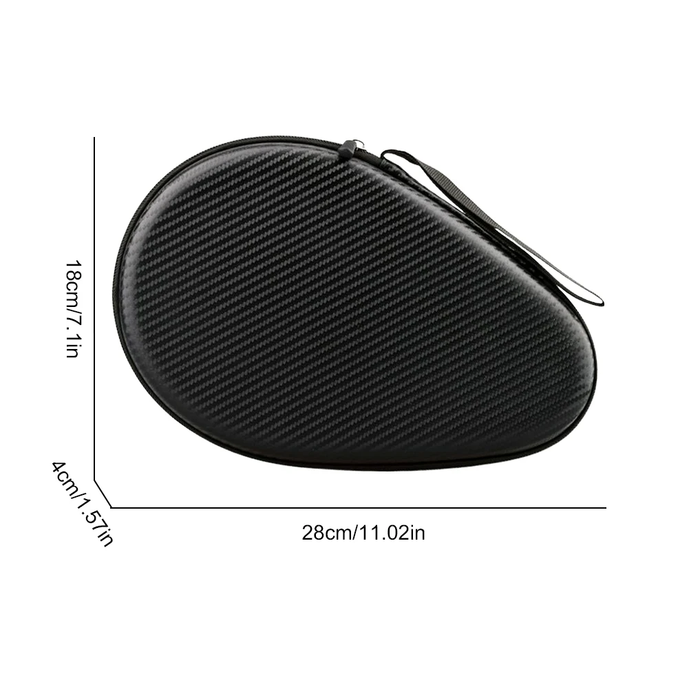 Table Tennis Paddle Storage Bag Hard Shell Pingpong Paddle Storage Bag Waterproof Table Tennis Racket Bag for Sports Accessories