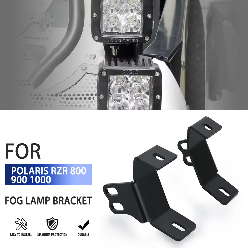 

ATV For POLARIS RZR XP 1000 XP1000 RZR 900 RZR 800 RZR1000 Dual LED Fog Light Pod A-Pillar Bracket Mount Fog Lights Accessories