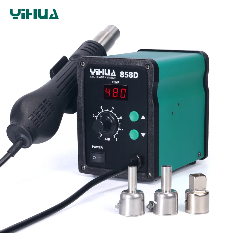 YIHUA Original Heat Gun Desoldering Station Welding Equipment BGA Rework Station for Repair and Welding Work Hot Air Gun