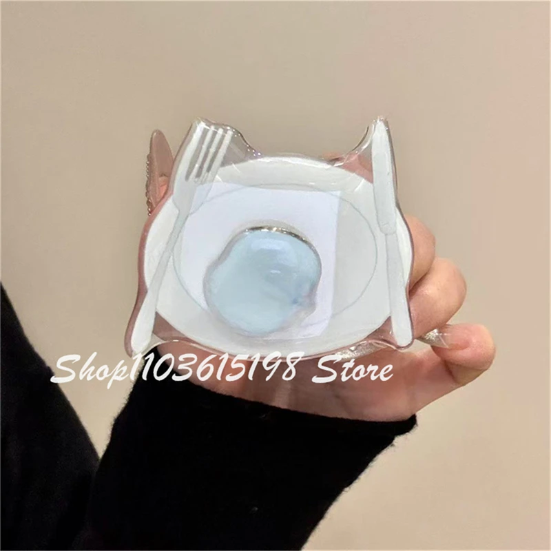 

Корейская милая вращающаяся обеденная пластина, ручка для телефона Tok Griptok, подставка для телефона, держатель для телефона, поддержка iPhone, Samsung, универсальные аксессуары