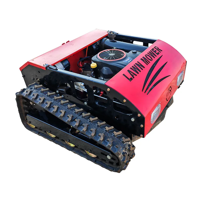 All terrain automatic Track type weeding machine, household small agricultural weeding robot, remote control lawn mower